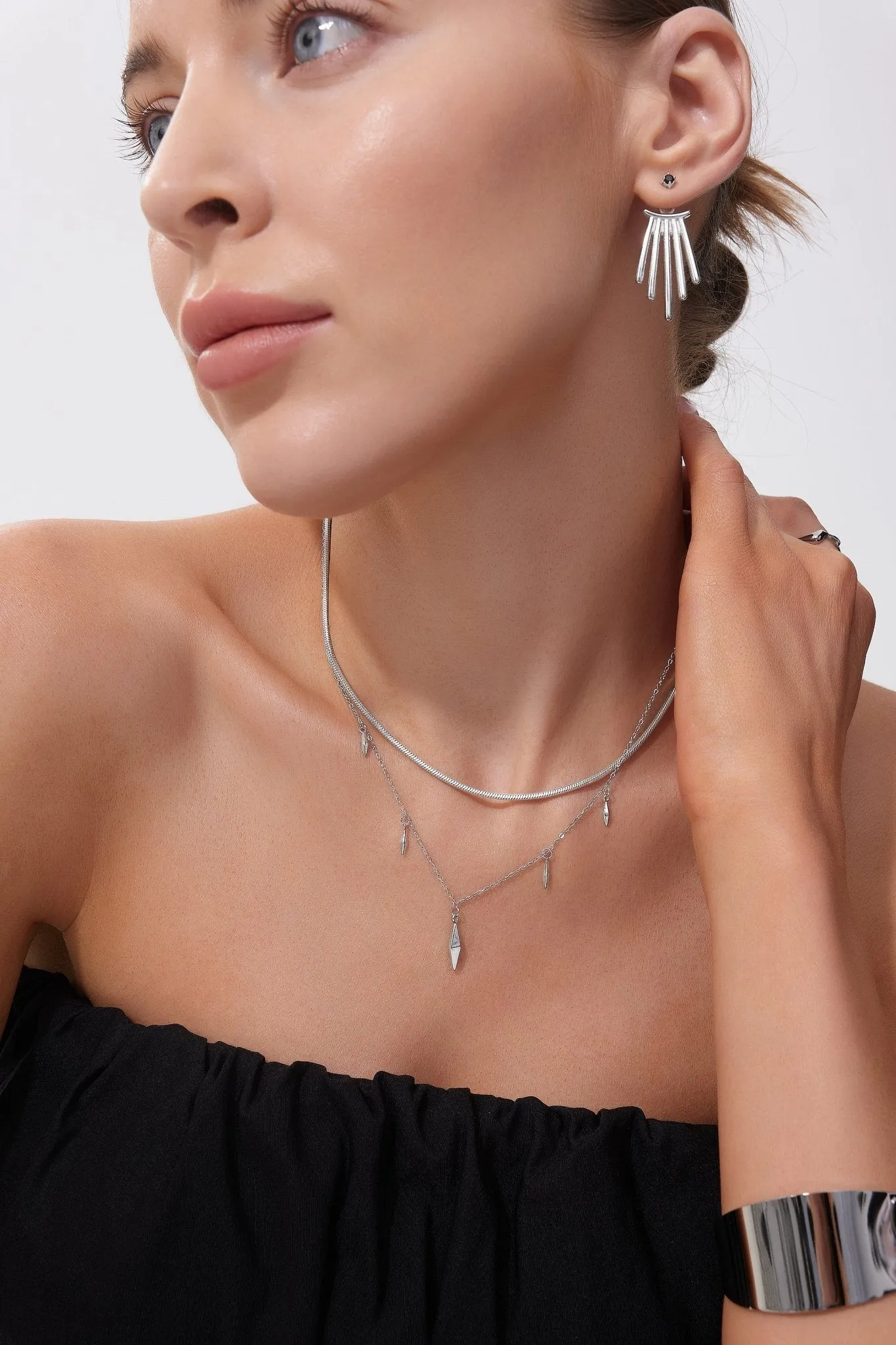 Geometric Drop Necklaces (Greek Inspired Collection)