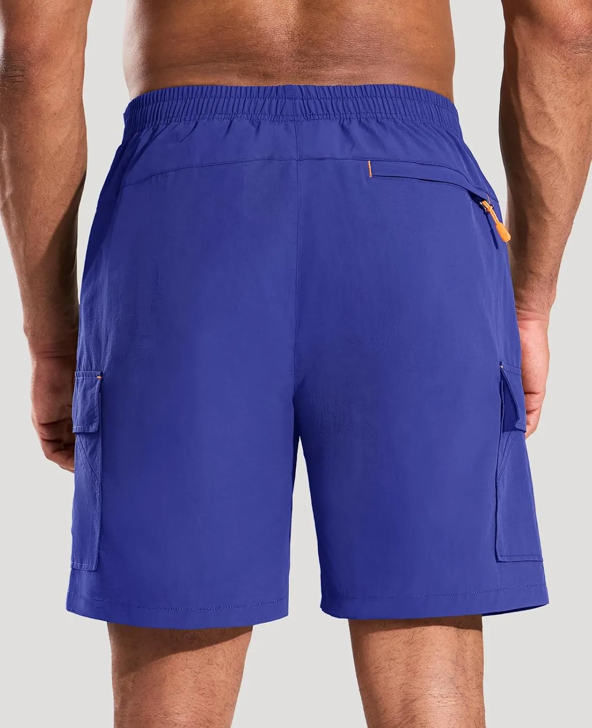 Haimont Men's Hiking Cargo Shorts 7 Inch with Zipper Pockets Quick Dry Lightweight Outdoor Camping Travel, Water Resistant