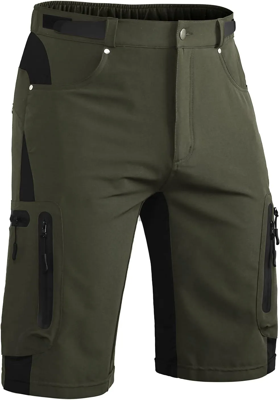 Hiauspor Mens Hiking Cargo Shorts Lightweight Water-Resistant Quick Dry Stretch for Casual Golf Fishing Tactical Bike Outdoor