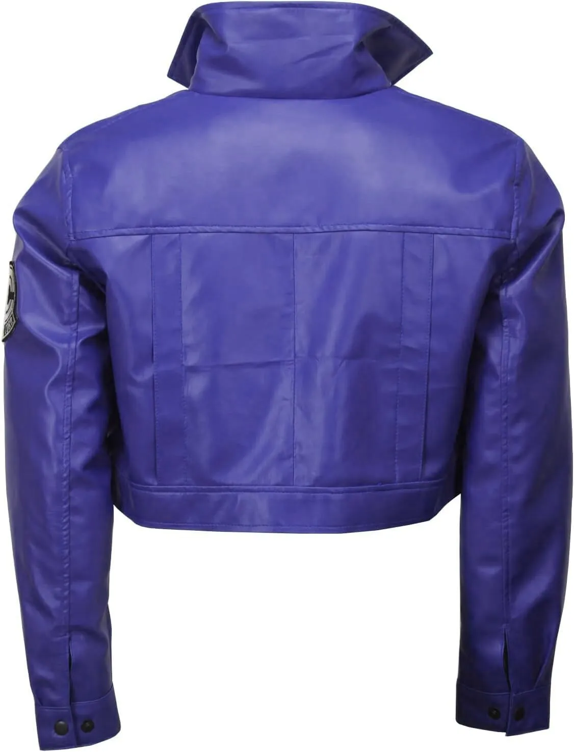 JACKETZONE Mens Future Trunks Costume Biker DB Rider Purple Leather Jacket