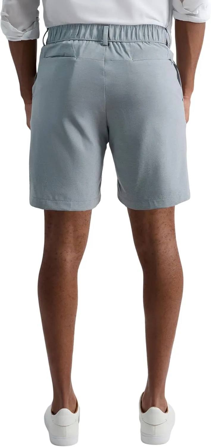 Kenneth Cole REACTION Men's Lightweight Hybrid Stretch Performance Shorts-7 and 9 Inch Inseams