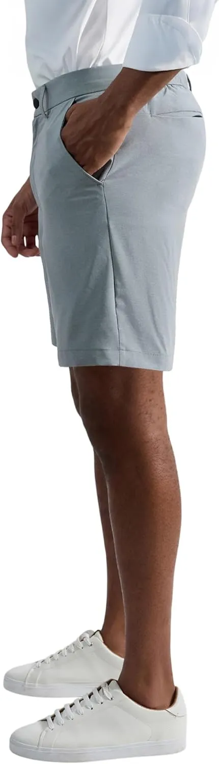 Kenneth Cole REACTION Men's Lightweight Hybrid Stretch Performance Shorts-7 and 9 Inch Inseams