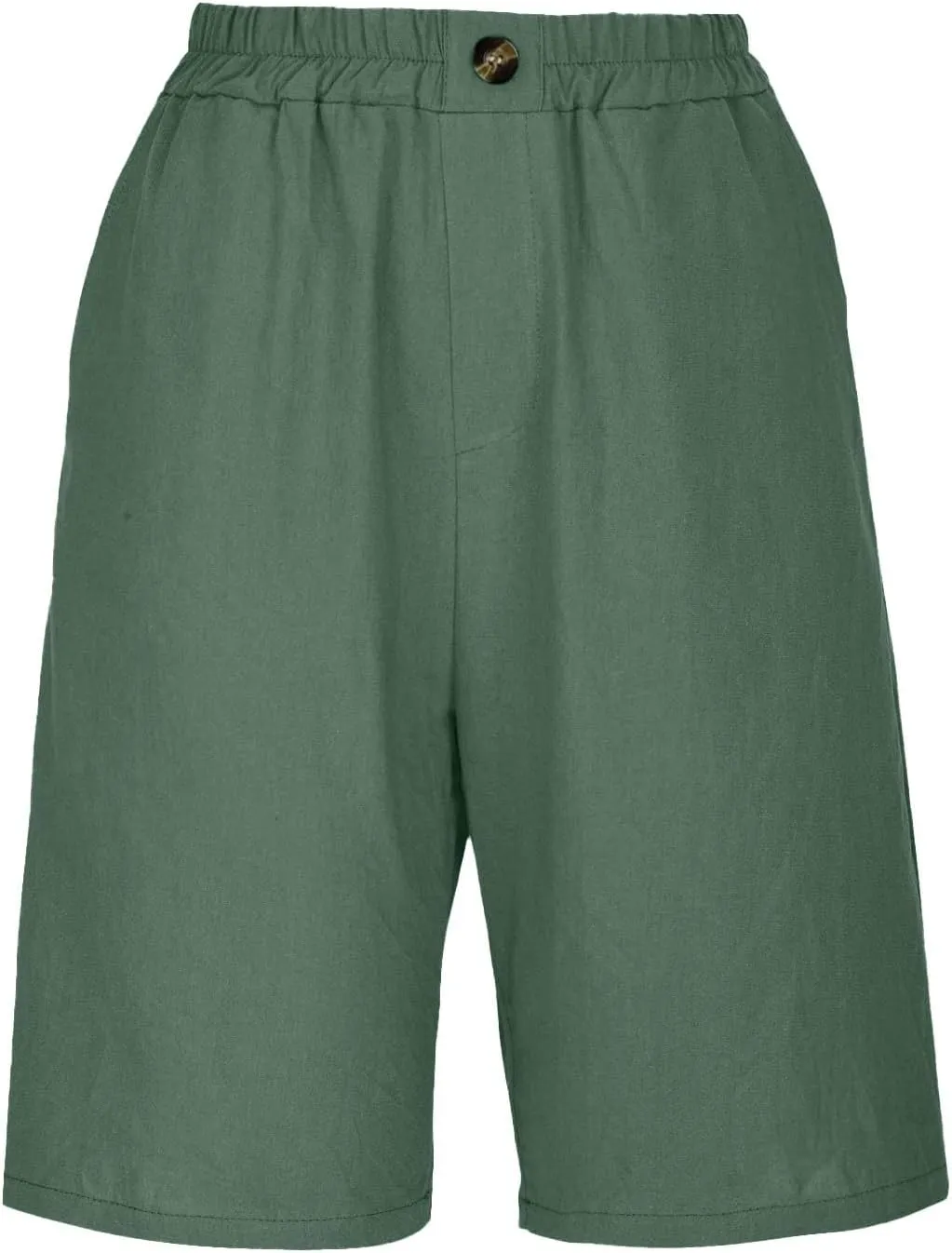 Linen Shorts for Women 2025 Summer Casual Wide Leg Pants Drawstring High Waist Bermuda Pants with Pockets Casual Beach Shorts