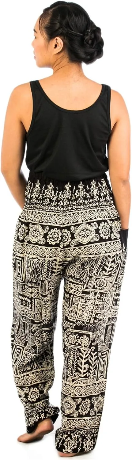 LOFBAZ Harem Boho Pants for Women Yoga S-4XL Plus Hippie Clothing PJ