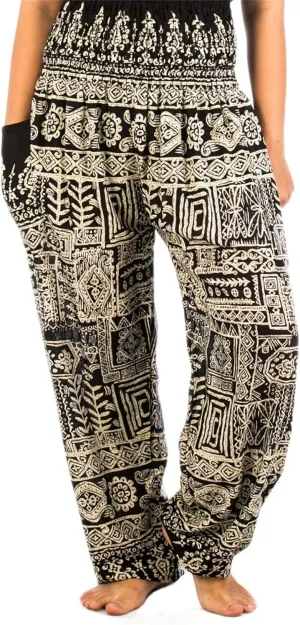 LOFBAZ Harem Boho Pants for Women Yoga S-4XL Plus Hippie Clothing PJ