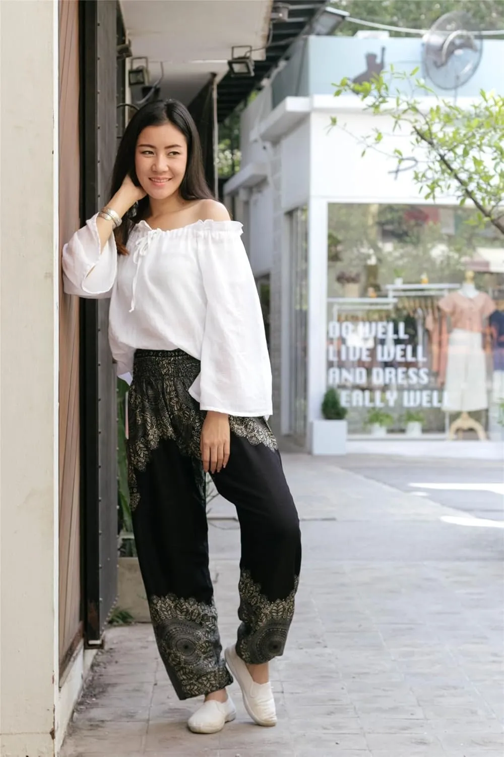 LOFBAZ Harem Boho Pants for Women Yoga S-4XL Plus Hippie Clothing PJ