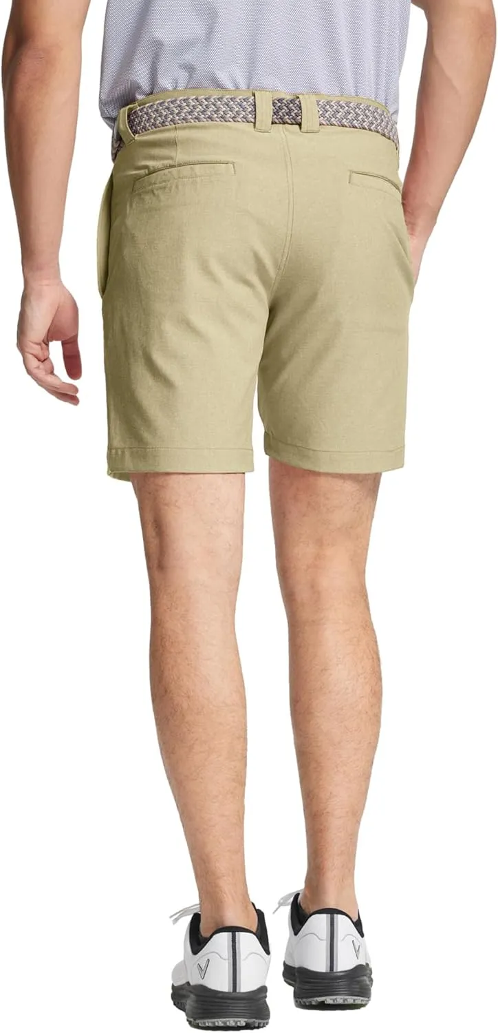 M MAELREG Golf Shorts Men 7 inch 9 inch Lightweight Dry fit Stretch Flat Front Casual Sport Heather Hybrid Flex Mens Shorts