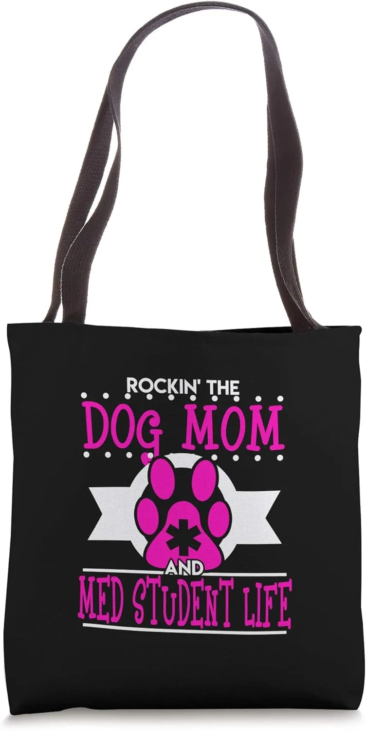 Med Student Dog Mom Funny Christmas Medical Future Doctor Tote Bag