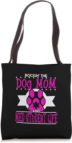 Med Student Dog Mom Funny Christmas Medical Future Doctor Tote Bag