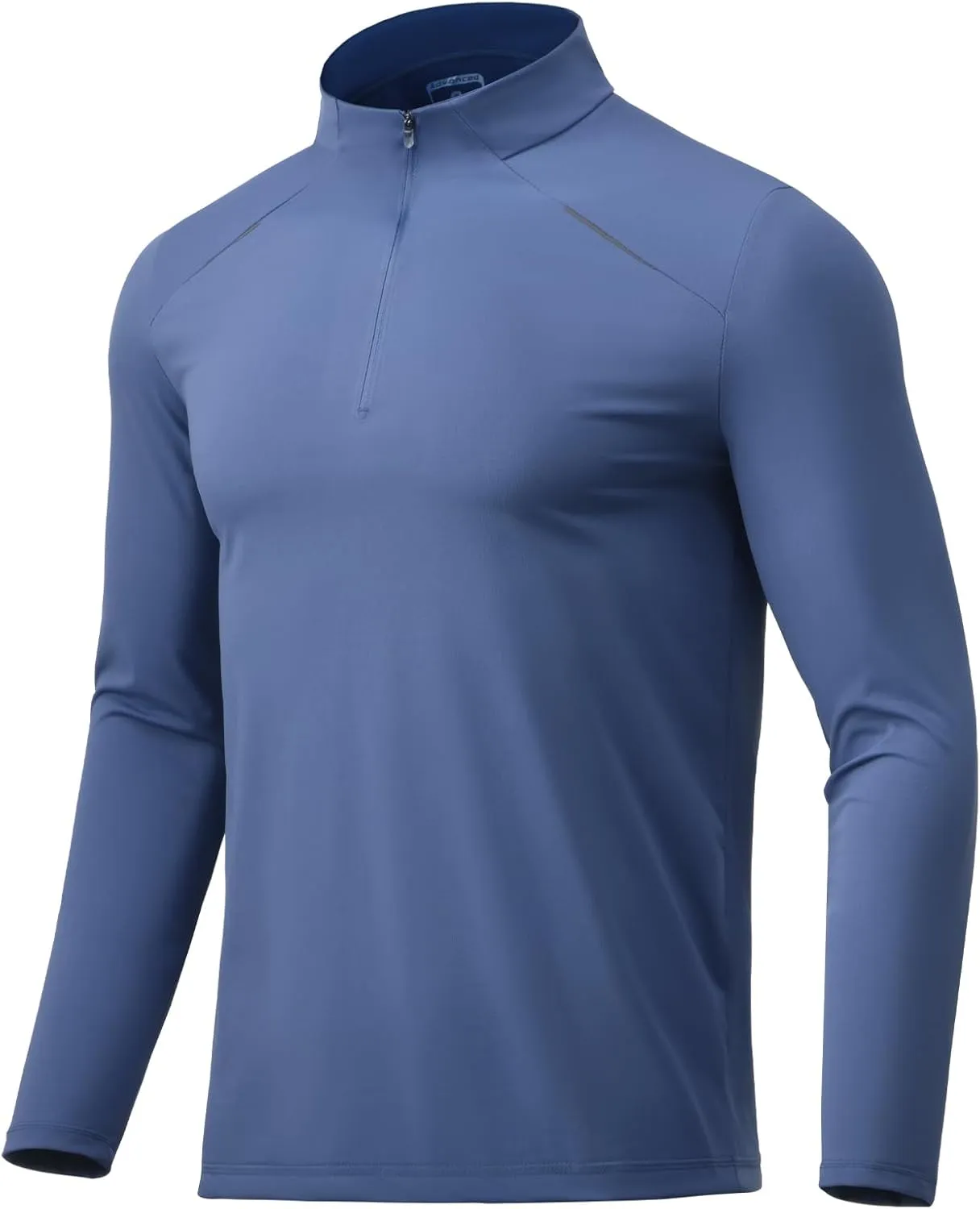 Men Quarter Zip Pullovers Lightweight Long Sleeve Golf Shirts Dry Fit 1/4 Zip Athletic Shirt for Workout Running