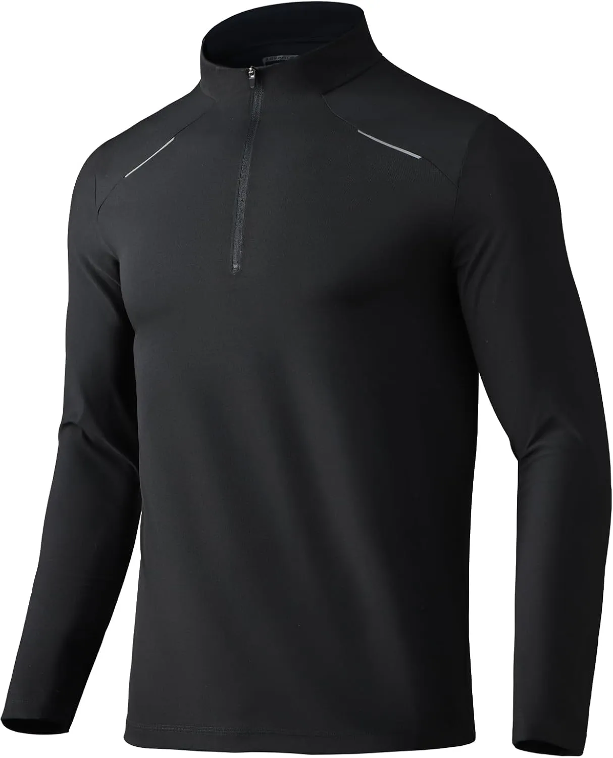 Men Quarter Zip Pullovers Lightweight Long Sleeve Golf Shirts Dry Fit 1/4 Zip Athletic Shirt for Workout Running
