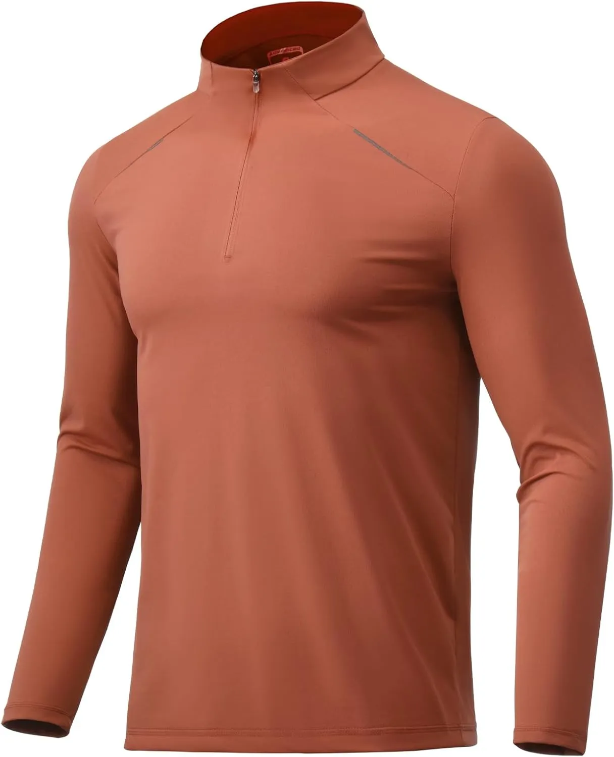 Men Quarter Zip Pullovers Lightweight Long Sleeve Golf Shirts Dry Fit 1/4 Zip Athletic Shirt for Workout Running