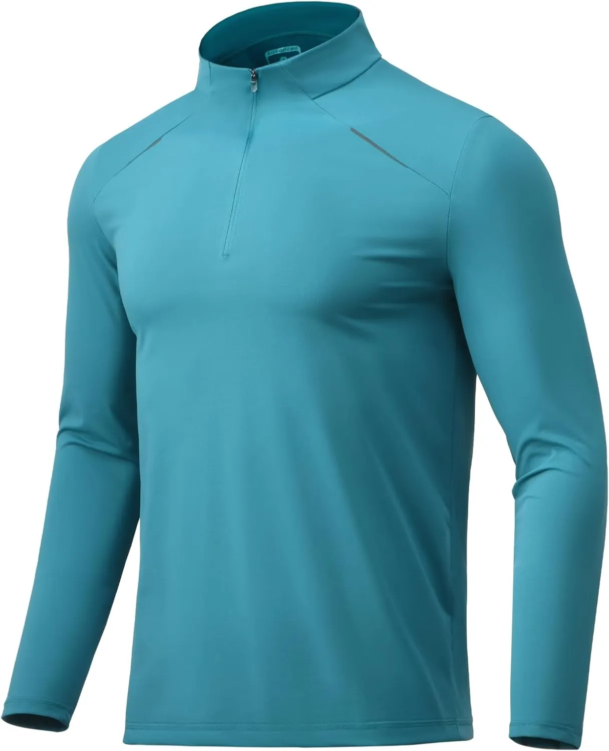 Men Quarter Zip Pullovers Lightweight Long Sleeve Golf Shirts Dry Fit 1/4 Zip Athletic Shirt for Workout Running