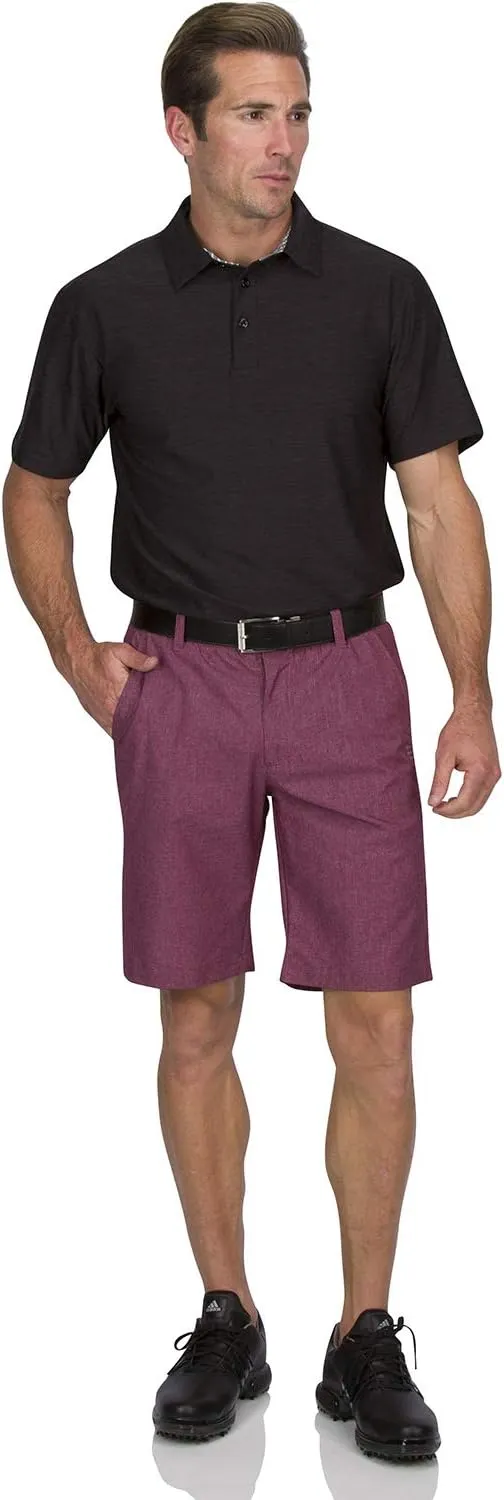 Mens Dry Fit Golf Shorts 10 in Inseam - Quick Dry Casual Chinos w/Elastic Waist