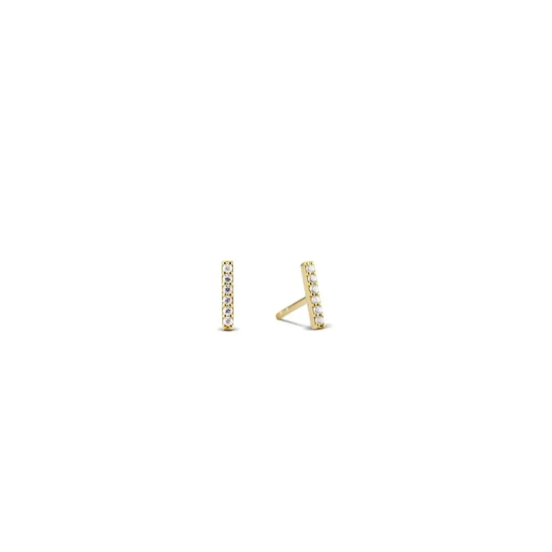Micro Pave Bar Earrings