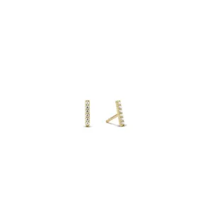 Micro Pave Bar Earrings