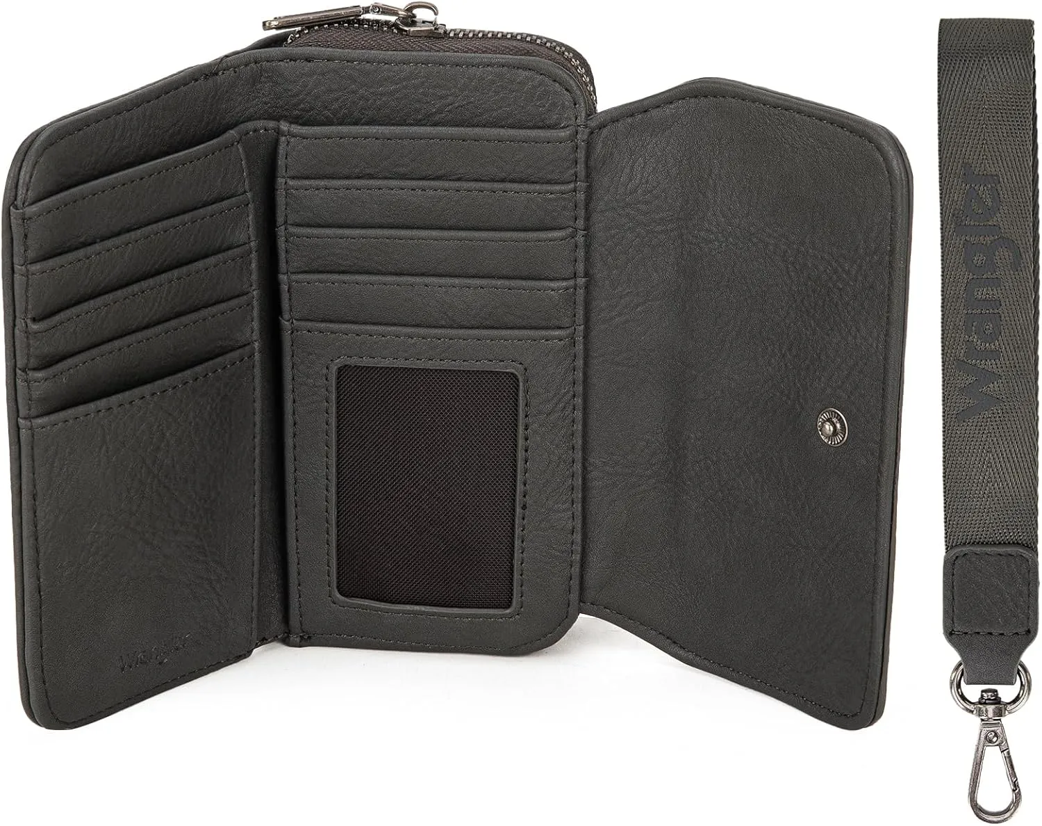 Montana West X Wrangler Wallet Purse for Women Minimalist Wristlet Wallet with RFID Blocking Credit Card Holder