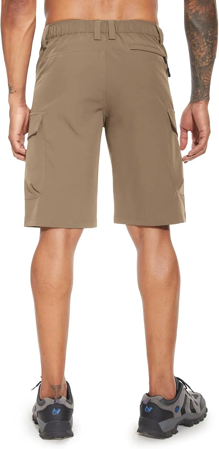 Moosehill Men's Hiking Cargo Shorts with 7 Pockets Quick Dry for Casual Work