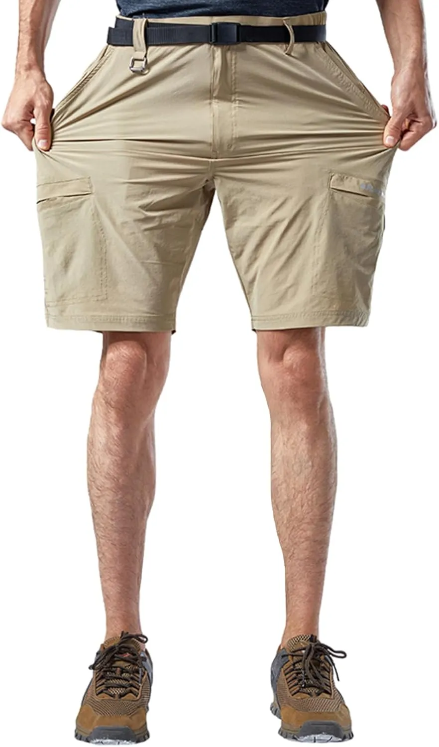 Mr.Stream Men's Hiking Relaxed Fit Golf Lounge Quick Drying Fishing Nylon Casual Shorts
