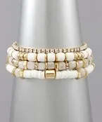 MULTI STRAND STRETCH BRACELET SET