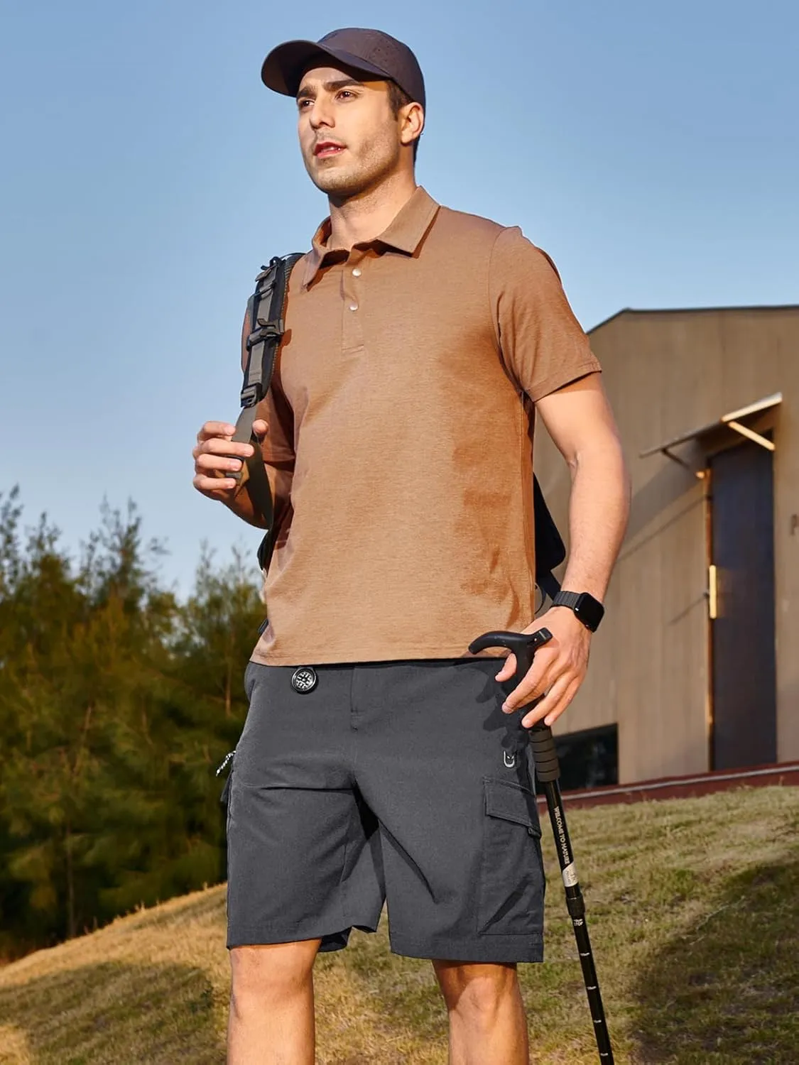 NORTHYARD Men's Casual Cargo Shorts Lightweight 9" Hiking Golf Work Quick Dry Camping Outdoor Travel Fishing with 7 Pockets