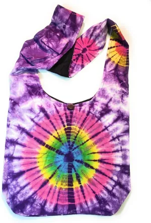 Original Collections Tie Dye Cross Body Shoulder Hippie Handbag Purse