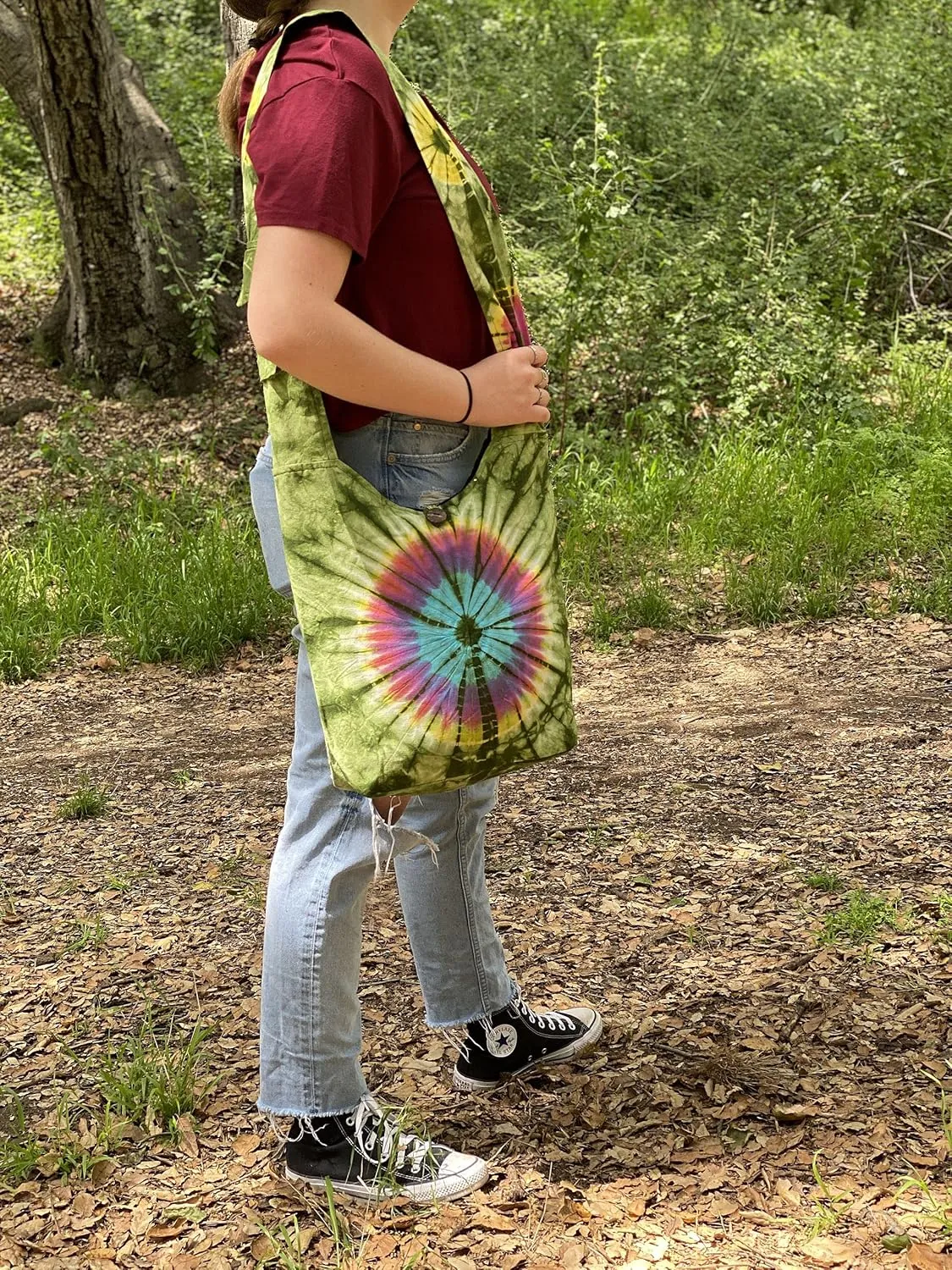 Original Collections Tie Dye Cross Body Shoulder Hippie Handbag Purse