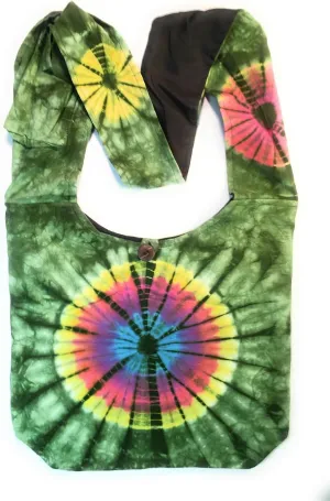 Original Collections Tie Dye Cross Body Shoulder Hippie Handbag Purse
