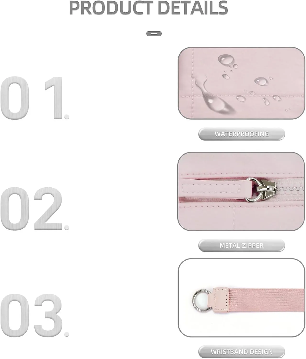 Puffer Wristlet Wallet Fits Phone, Nylon Quilted Purse, Essential Wristlet Wallets, Pouch Wallet with 3 Zipper