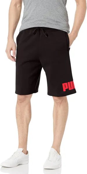 PUMA Men's Big Fleece Logo 10" Shorts