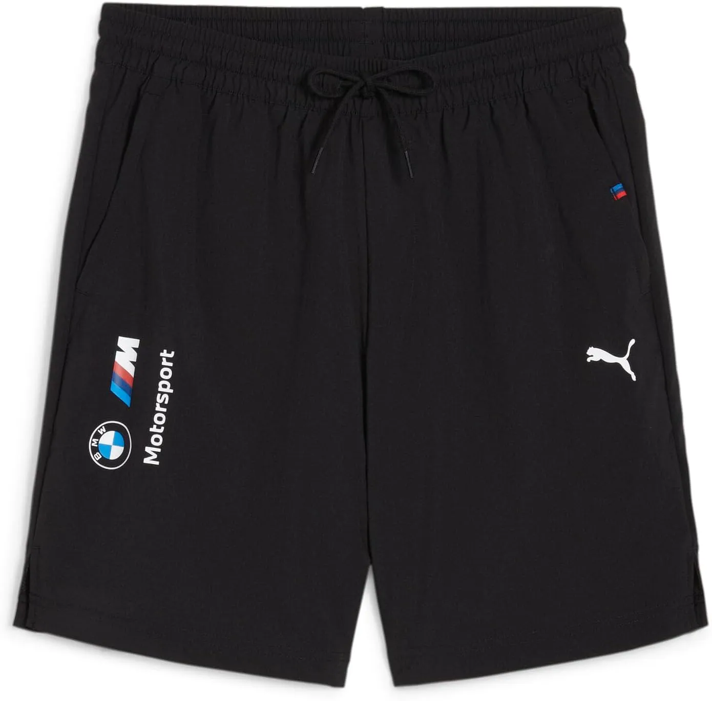 PUMA Men's Standard BMW M Motorsport Essentials Woven 7" Shorts, Black-ss24, XL