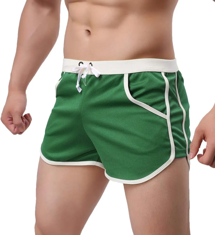 Rexcyril Men's Running Workout Bodybuilding Gym Shorts Athletic Sports Casual Short Pants