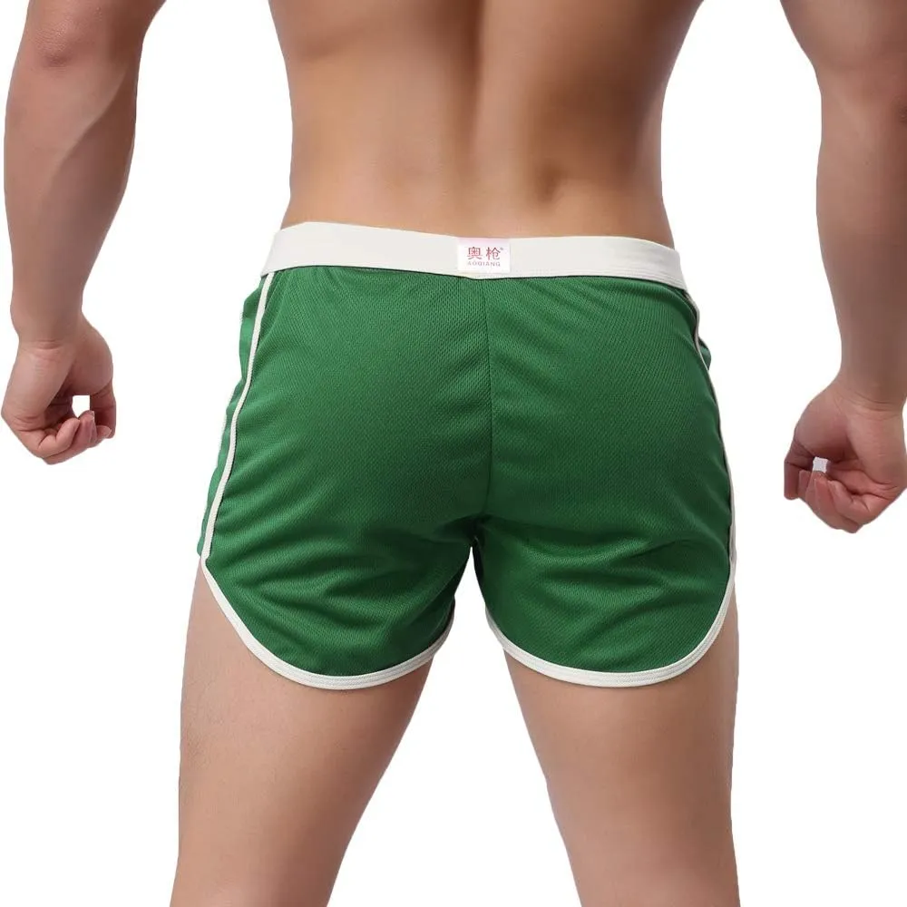 Rexcyril Men's Running Workout Bodybuilding Gym Shorts Athletic Sports Casual Short Pants