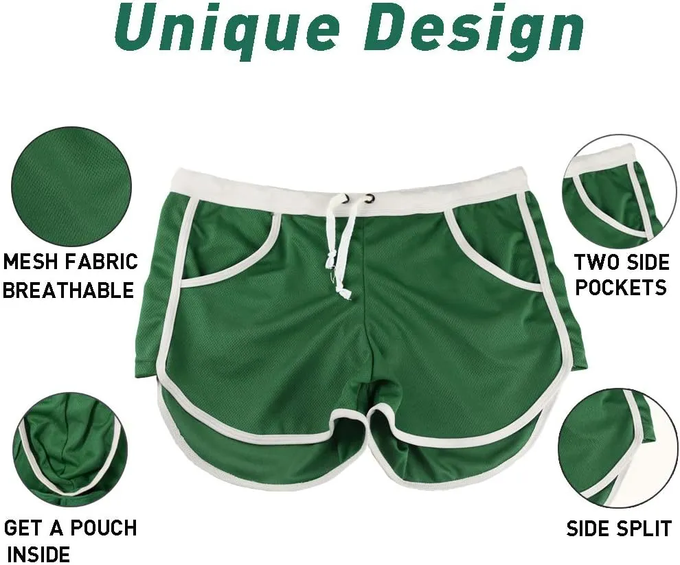 Rexcyril Men's Running Workout Bodybuilding Gym Shorts Athletic Sports Casual Short Pants