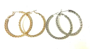 Rope Twist Hoop Earring