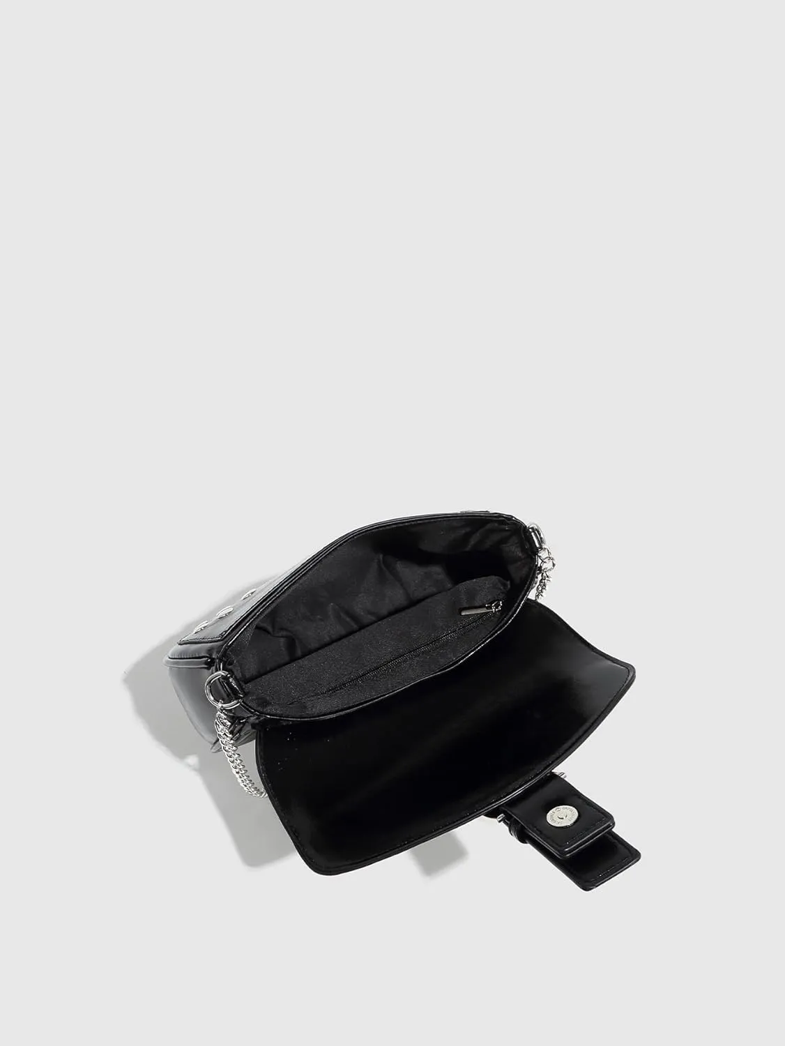 Saddle bag, shoulder bag, crossbody bag, riveted ladies bag, chain bag