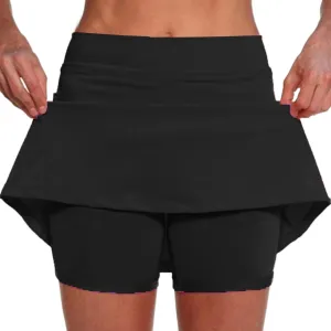 Skorts for Woman with Pockets Cute Tennis Skirt Golf Skirt with Shorts Underneath Summer Skirts Mini Dress Trendy 2025