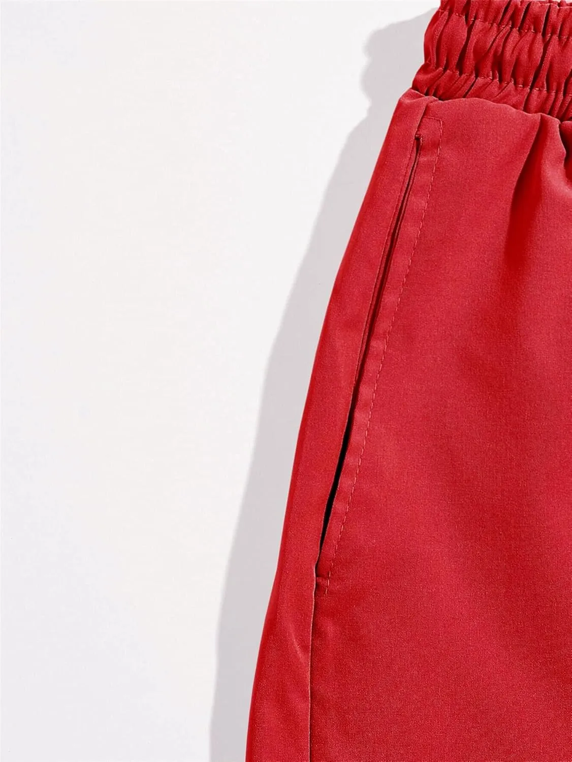 SOLY HUX Men's Elastic High Waisted Casual Summer Shorts