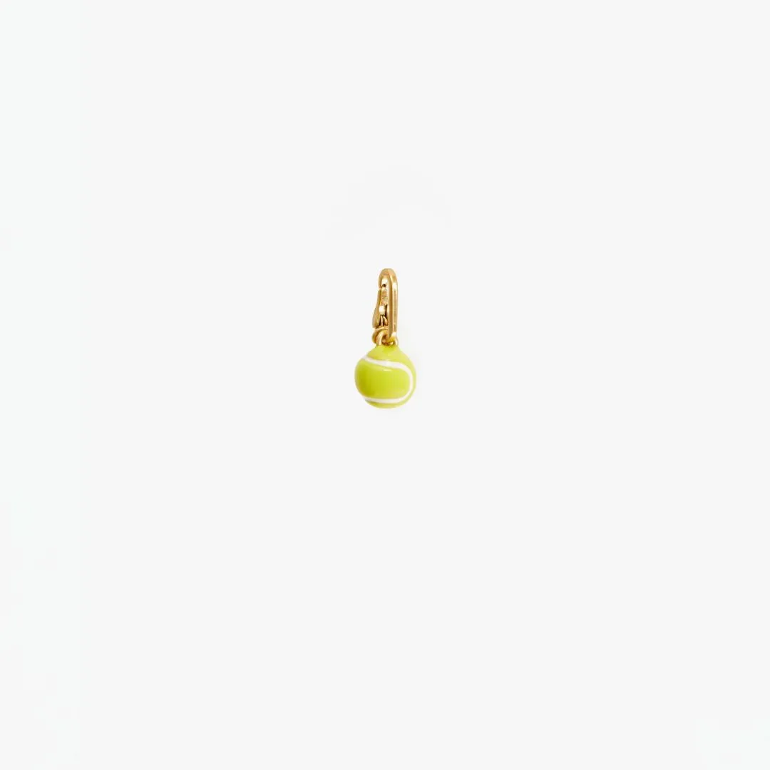 Tennis Ball Charm (Vintage Gold   Neon Yellow)