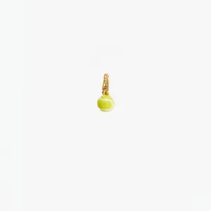 Tennis Ball Charm (Vintage Gold   Neon Yellow)