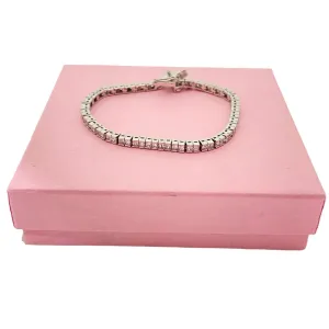 Tennis Bracelet (925 Sterling Silver)