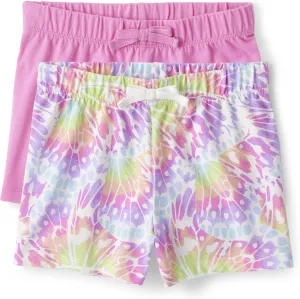 The Children's Place Girls' Pull on Fashion Shorts 2 Pack