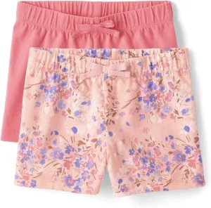The Children's Place Girls' Pull on Fashion Shorts 2 Pack