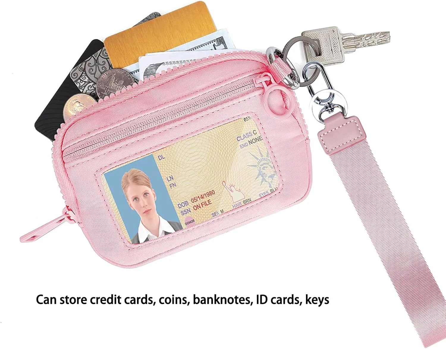 The Iris' Wallet 2nd Gen, The Iris Pouch Wristlet, Wristlet Wallets for Women, Iris Wallets for Women (blue)