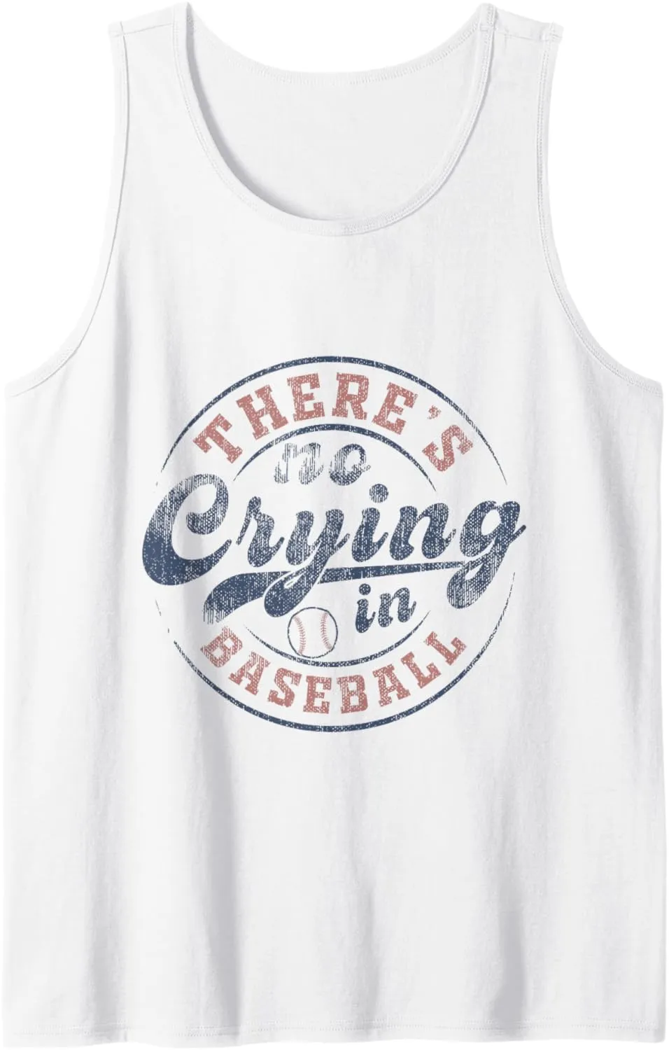There Is No Crying In Baseball Vintage Game Day Baseball Tank Top