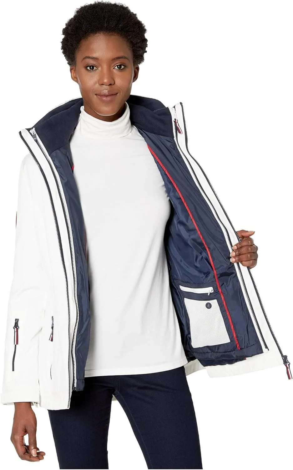 Tommy Hilfiger womens 3-in-1 Systems Insulated Jacket With Removable Hoodie
