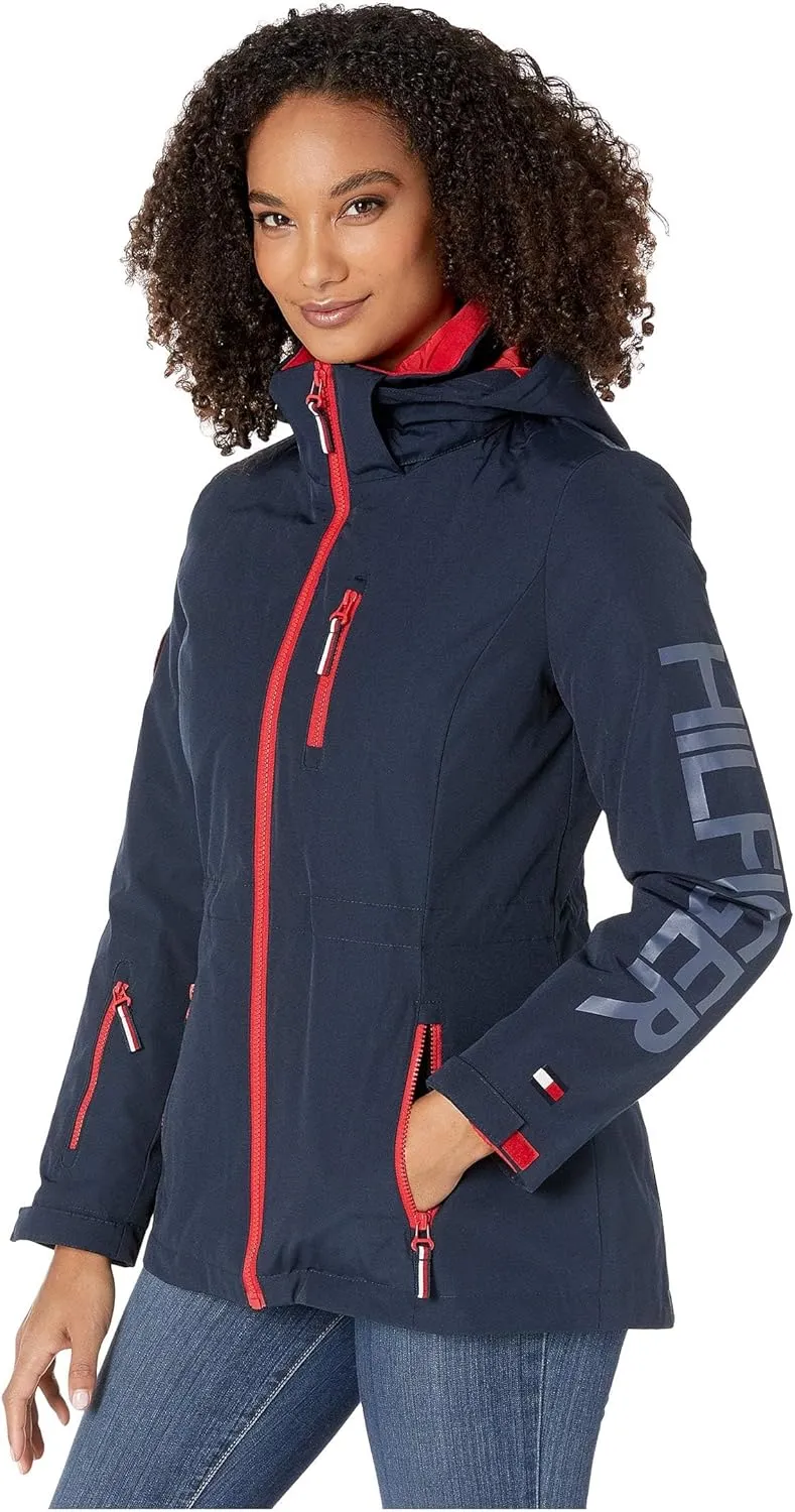 Tommy Hilfiger womens 3-in-1 Systems Insulated Jacket With Removable Hoodie