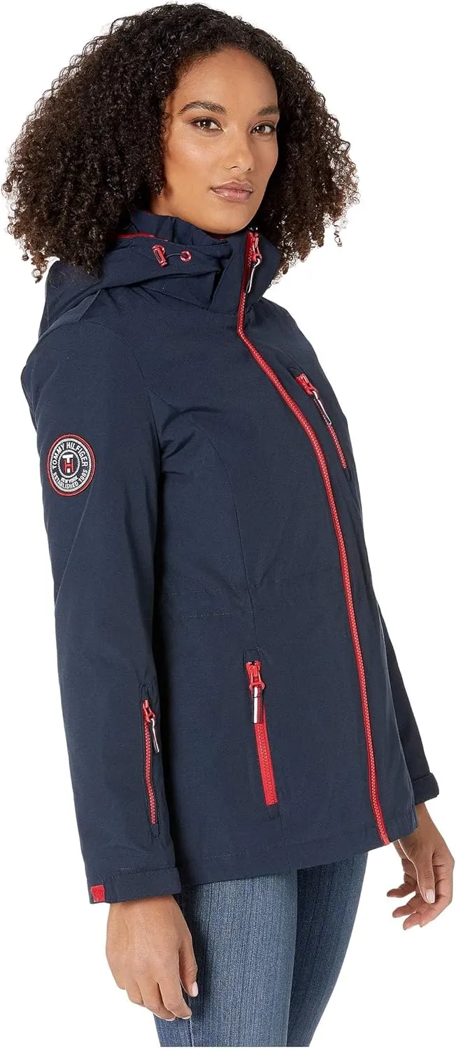 Tommy Hilfiger womens 3-in-1 Systems Insulated Jacket With Removable Hoodie