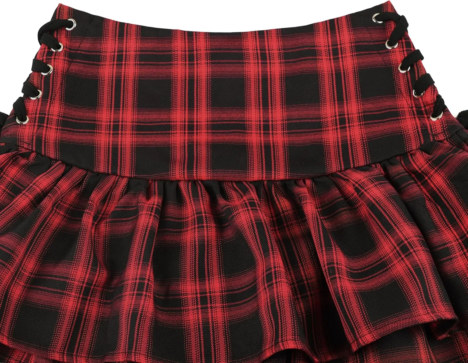 TSMNZMU Women's Goth Mini Skirts - Punk Grunge High Waist Emo Alt Mall Gothic Harajuku Lolita Skirts