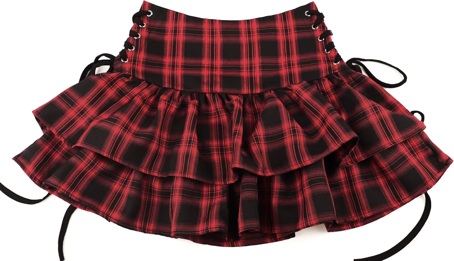 TSMNZMU Women's Goth Mini Skirts - Punk Grunge High Waist Emo Alt Mall Gothic Harajuku Lolita Skirts